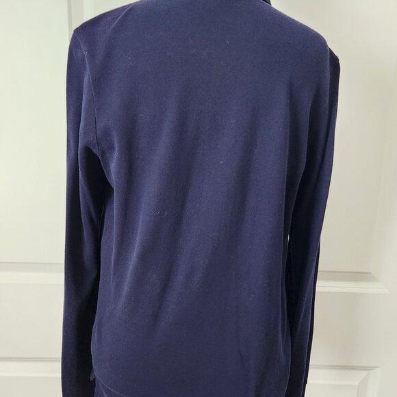 Ralph Lauren Golf Women's Long Sleeve Navy Shirt Slim Fit Size XL - Picture 3 of 5